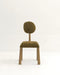Nordic Style Solid Oak Dining Chair with Linen Upholstery and Round Back