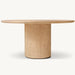Elegant Solid Wood Round Dining Table for Modern Homes & Restaurants, Customizable Sizes