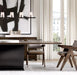 Elegant Solid Wood Plank Dining Table with Robust Metal Legs for Modern Homes