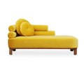 Elegant Modern Velvet Fabric Wood Frame Daybed Couch for Living Room