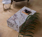 Luxury Oval Calacatta Viola Marble Coffee Table for Elegant Living Rooms