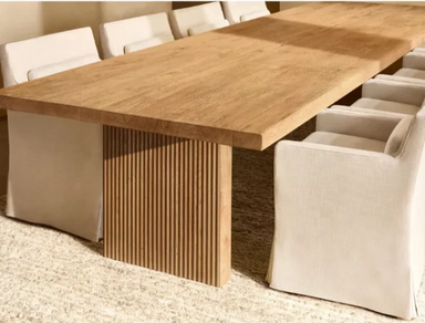 Luxury Wooden Dining Table & Chair Set, Customizable for Elegant Spaces