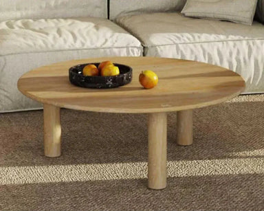 Luxurious Oval Natural Travertine Coffee Table for Contemporary Home Decor