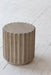Versatile Modern Recycled Pine End Table Stool - Chic Mega Grey Finish