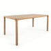 Modern Solid Oak Wood Dining Table, Custom Black Finish, Durable Home Desk