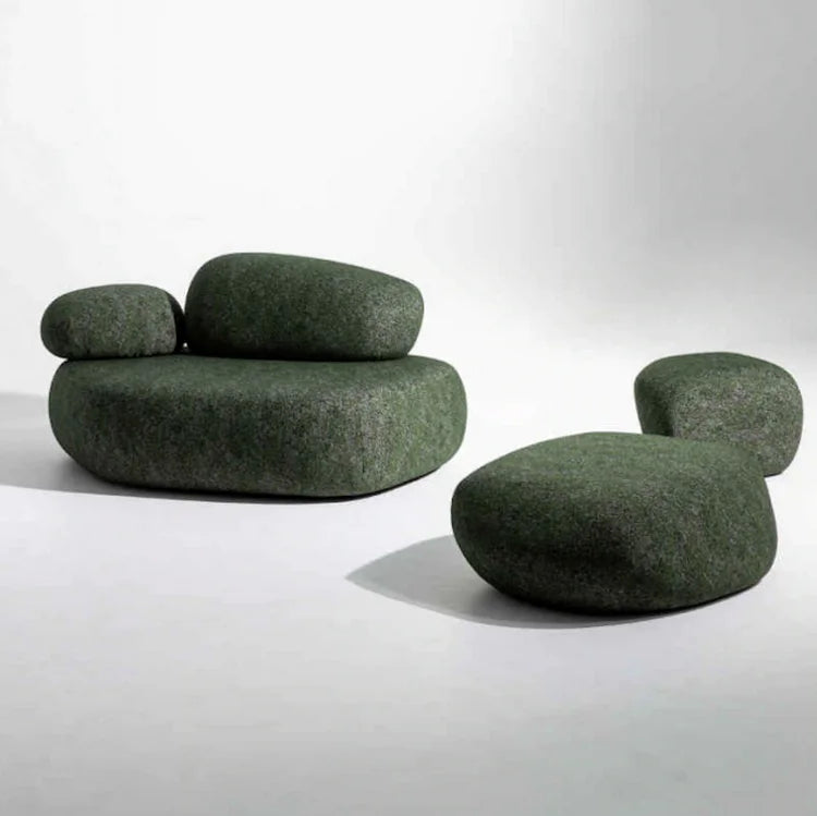 Elegant Modular Pebble Fabric Sofa Set for Modern Living Room Spaces