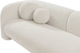Elegant Boucle Fabric Modern Wooden Sofa – Luxury Carved Living Room Seating