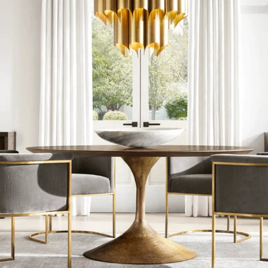 Premium Solid Wood Dining Table & Chair Set, Custom American Style