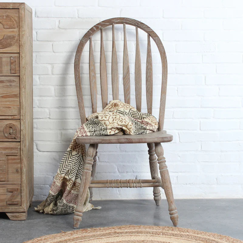 Premium Solid Oak High Back Oval Dining Chair for Restaurant & Home