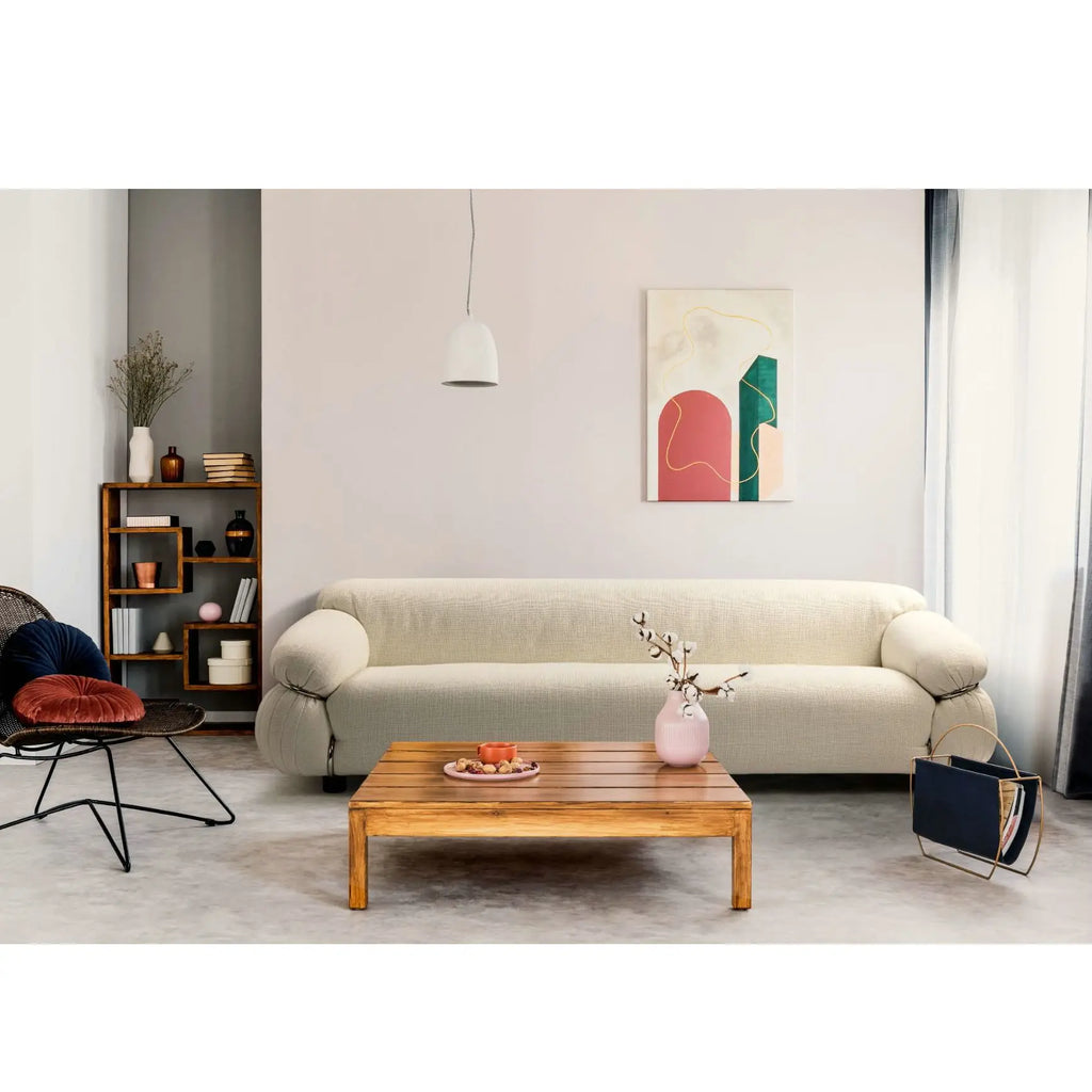 Elegant Mid-Century Modern Velvet Sectional Sofa Set – Luxurious Living Room Couch