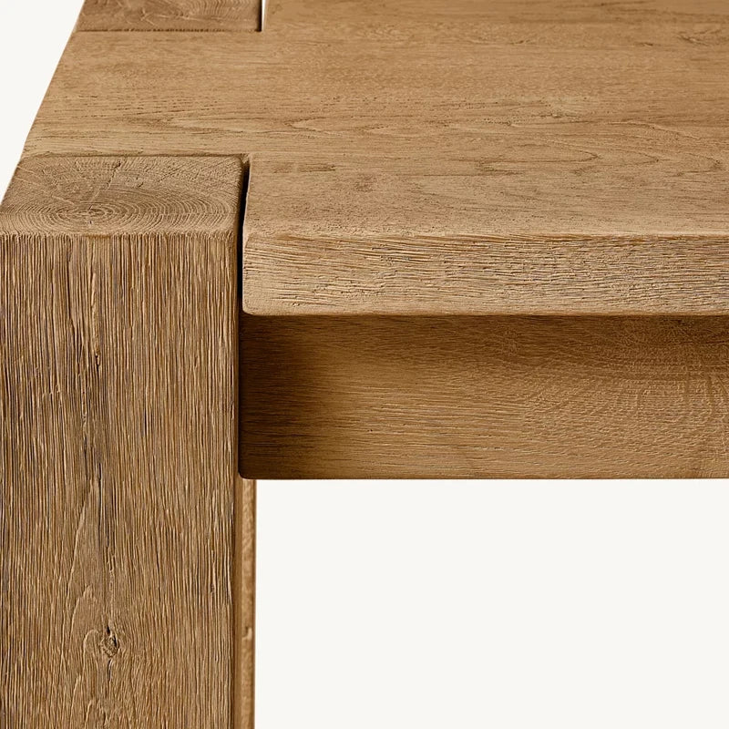 Contemporary Solid Wood Entryway Table with Storage Drawers Console Table