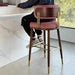 Luxurious Nordic Modern Wooden Bar Stool for Kitchen & Commercial Spaces