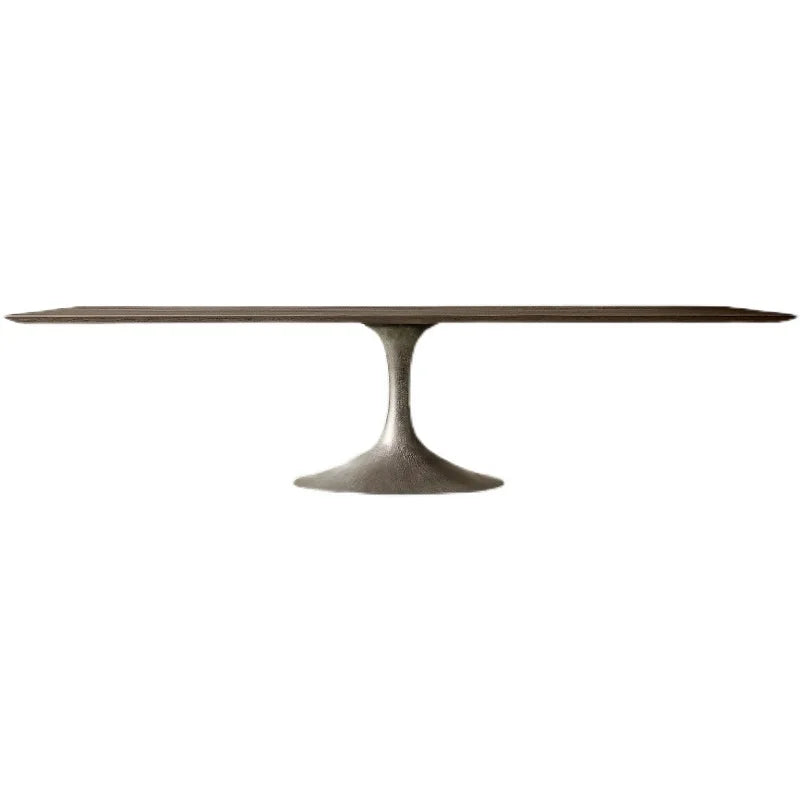 Elegant Scandinavian Solid Wood Dining Table, Customizable for Family & Friends Gatherings