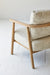 Nordic Japandi Oak Armchair: Elegant Minimalist Wabi-Sabi Leisure Sofa Chair