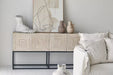 Rustic Recycled Pine Steel Console Table, Wabi Sabi Antique Accent Furniture