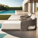 Modern Commercial Grade Rattan Sun Lounger for High-End Hospitality Projects