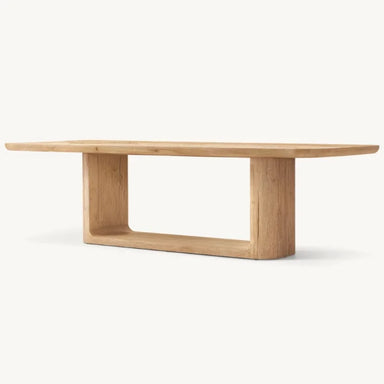 Rustic Solid Oak Wood Dining Table for Home & Restaurant, Customizable