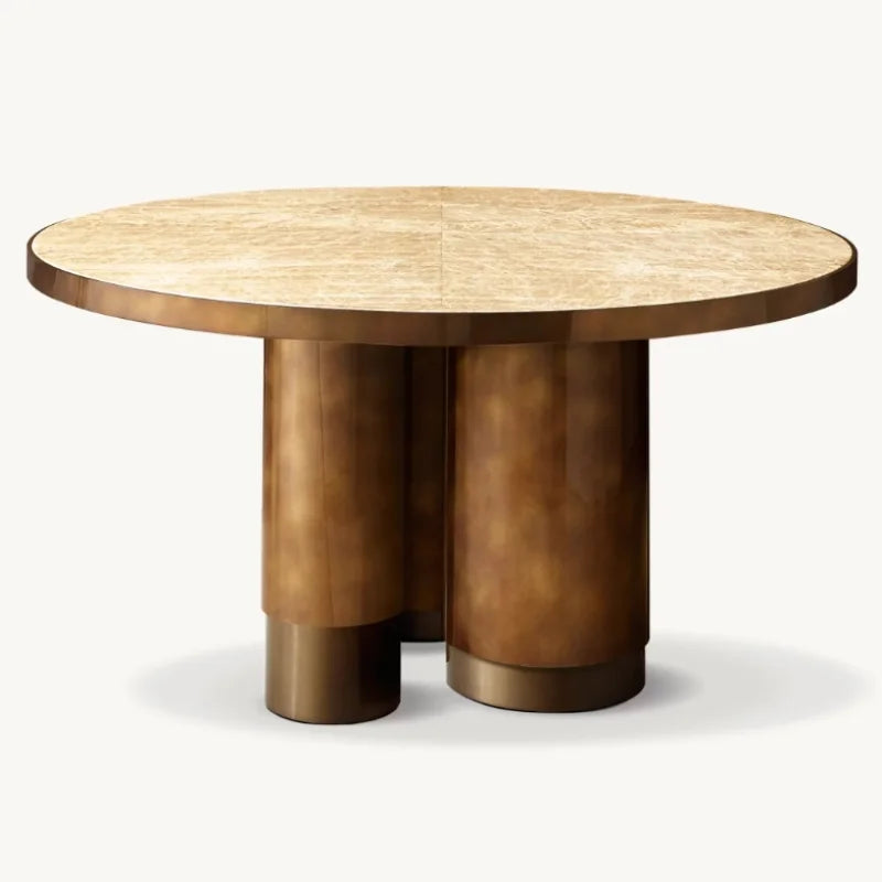 Luxury Round Dining Table for Restaurant, Hotel, Villa - Customizable Furniture