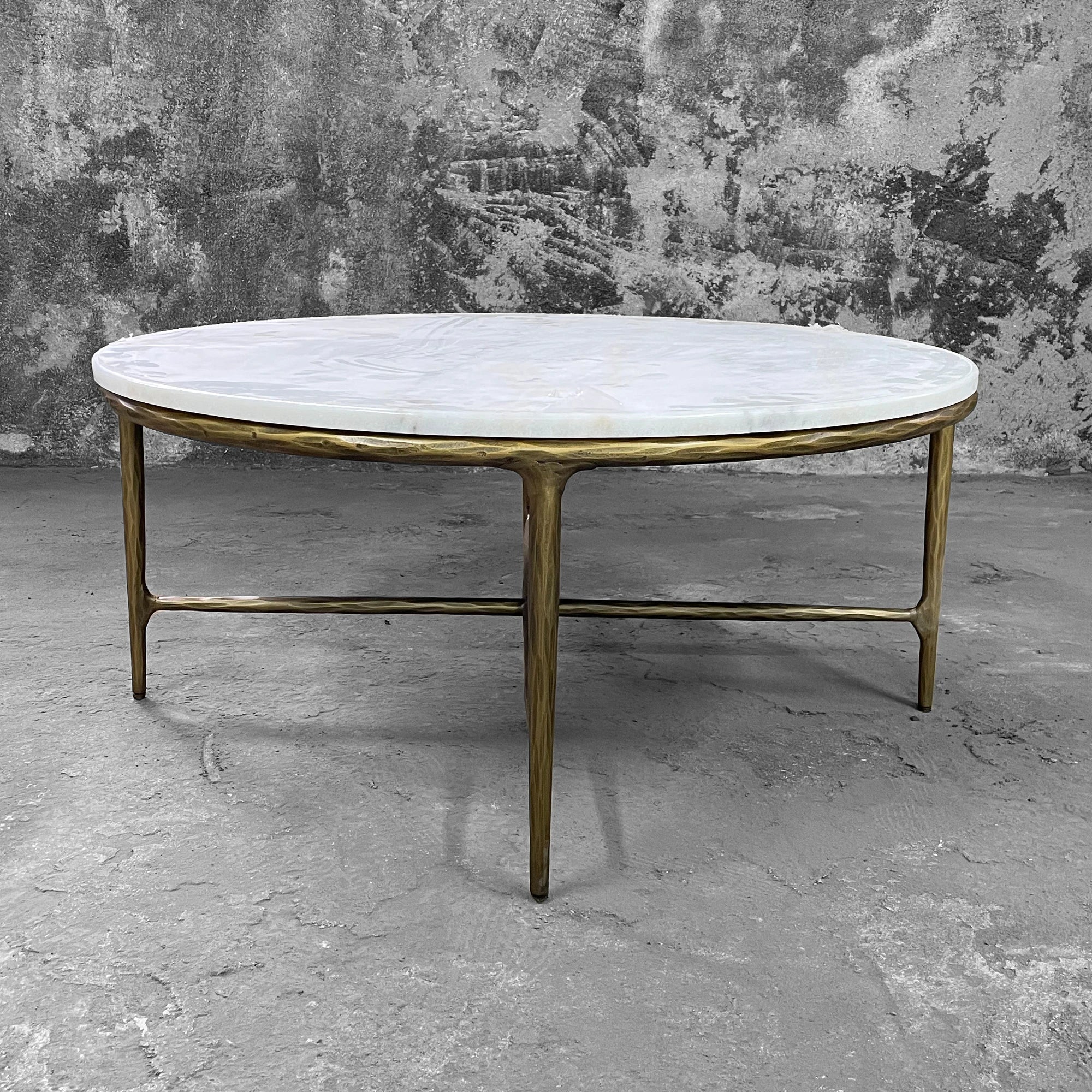 Premium Nordic Marble Top Coffee Table with Forged Metal Legs, Stylish Modern Design