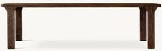 Ordecor American Style Solid Oak Console Table - Rustic Finish, Easy Assembly
