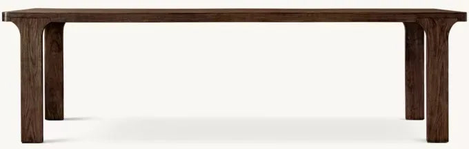Ordecor American Style Solid Oak Console Table - Rustic Finish, Easy Assembly