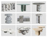 Elegant Arch Design Calacatta Viola Marble Console Table for Modern Living Rooms