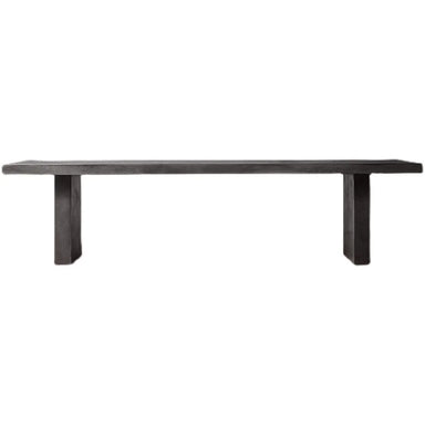 Modern Black Wood Dining Table, Customizable Size, Sturdy Home Kitchen Furniture