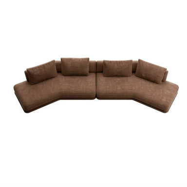 Luxury Curved Modular Fabric Sectional Sofa - Ergonomic Designer Living Room Couch