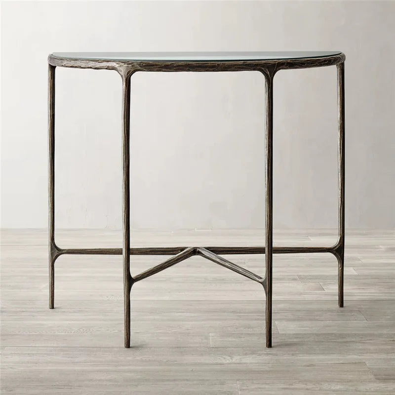 Luxurious Modern Marble Top Side Table with Sleek Metal Legs for Home and Hotel Decor