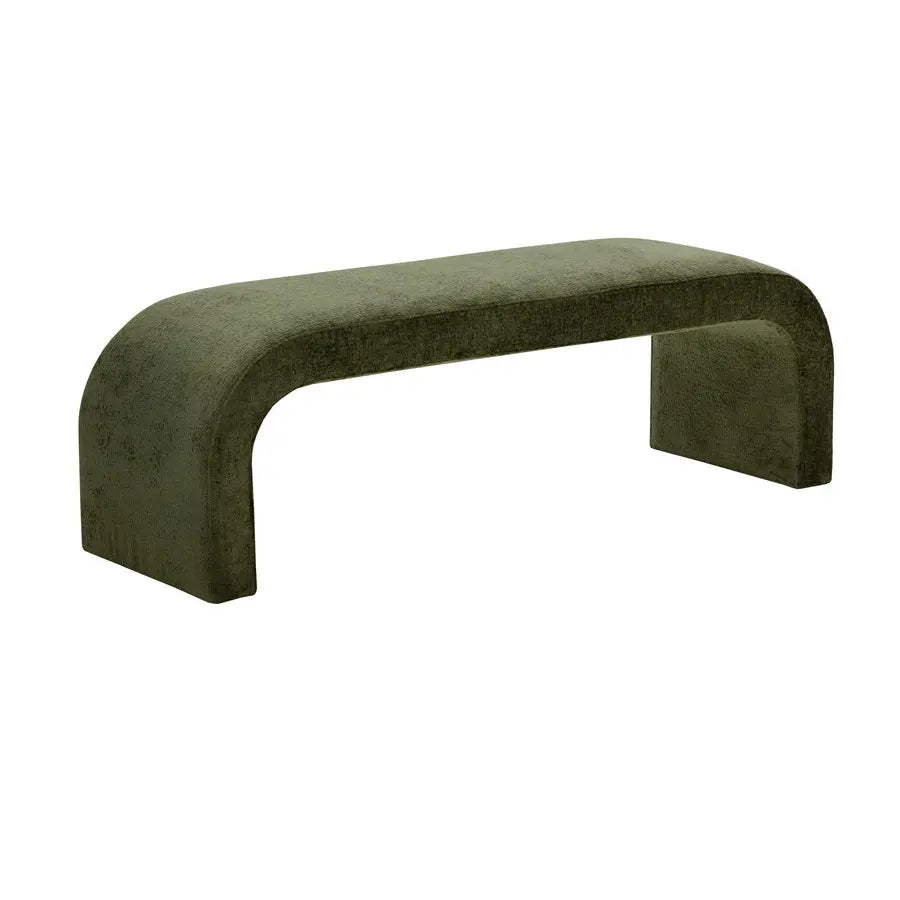 Modern Velvet Arch Ottoman Bench, Living Room & Bedroom Luxury Seating