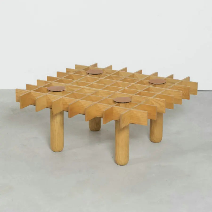 Sleek Japanese Style Wood Glass Living Room Coffee Table