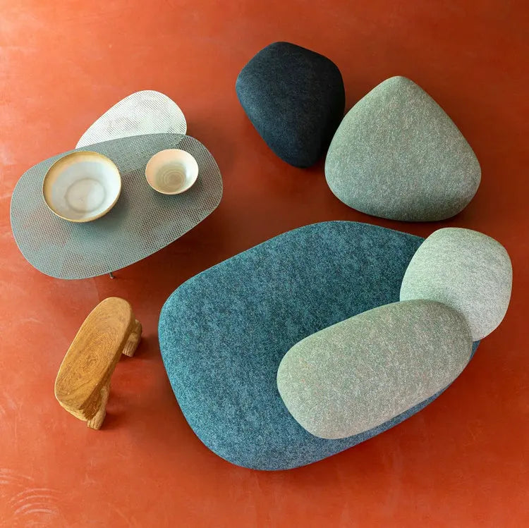 Elegant Modular Pebble Fabric Sofa Set for Modern Living Room Spaces