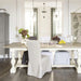 Elegant French Country Farmhouse Solid Oak Wood Dining Table, 8 Seater