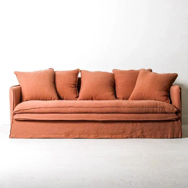 Luxury Nordic Fabric Sectional Sofa: Modern 3-Seater with Slipcover Design