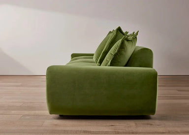 Luxury Modular Green Velvet Sofa, Modern Sectional Couch for Living Room