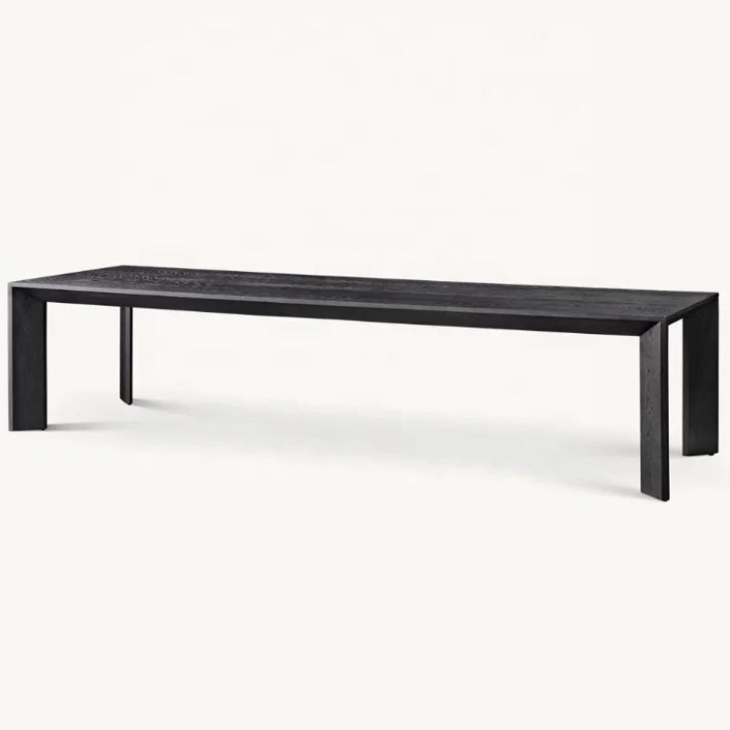 Elegant American Solid Oak Wood Dining Table for Home & Hospitality