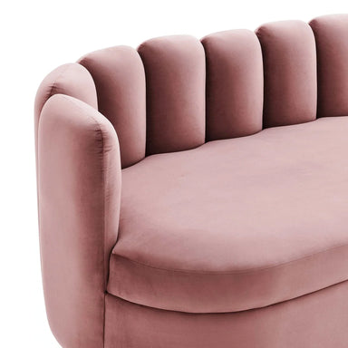 Elegant Channel Tufted Performance Velvet Sofa Couch - Modern Living Room Furniture