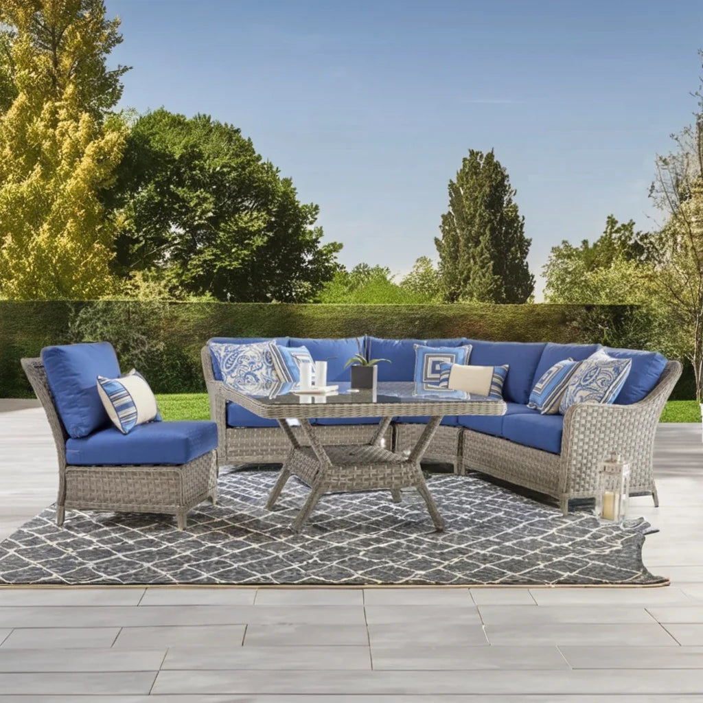 Durable All-Weather Wicker Sofa Set for High-End Hospitality Projects