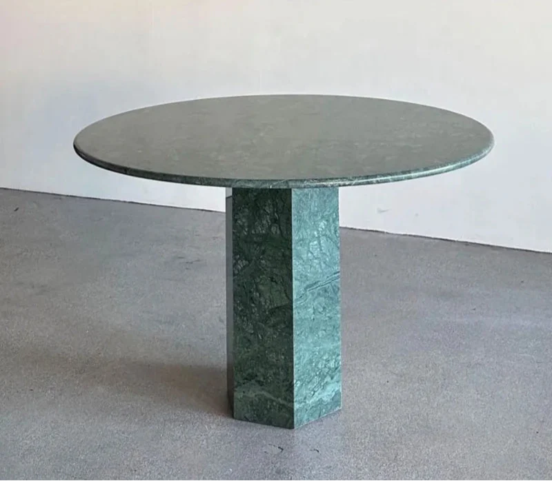 Tostone Elegant Green Marble Coffee Table for Modern Living Room Decor