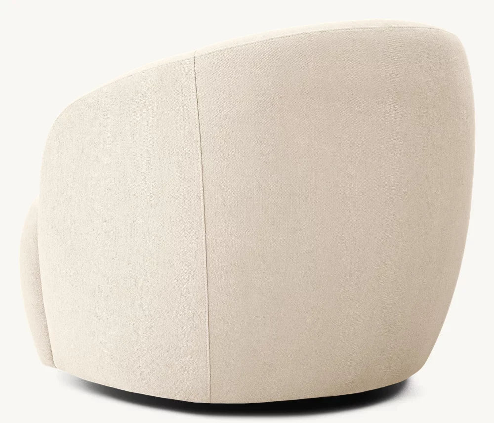 Nordic Modern Luxury Swivel Accent Sofa: Comfortable Single Leisure Living Room Chair