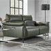 3-Seater Electric Recliner Sofa, Faux Leather, Telescopic Headrests Couch