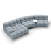 Cozy Modular Fabric Sofa Set, Tufted Modern Living Room Corner Couch