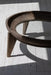 Reclaimed Elm Wood Round Coffee Table with 8mm Tempered Glass Top