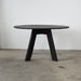 Elegant Modern Round Oak Wood Dining Table for 4 Seaters, Simple Design