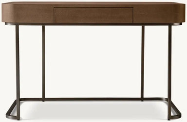 Modern Luxury Handcrafted Wood Office Writing Desk with Custom Finish