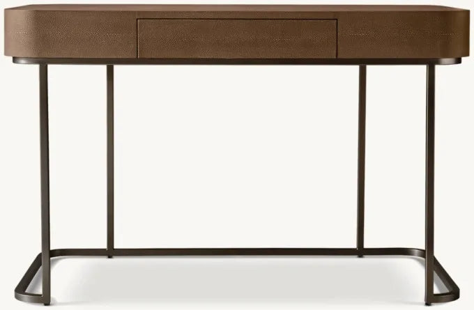 Modern Luxury Handcrafted Wood Office Writing Desk with Custom Finish