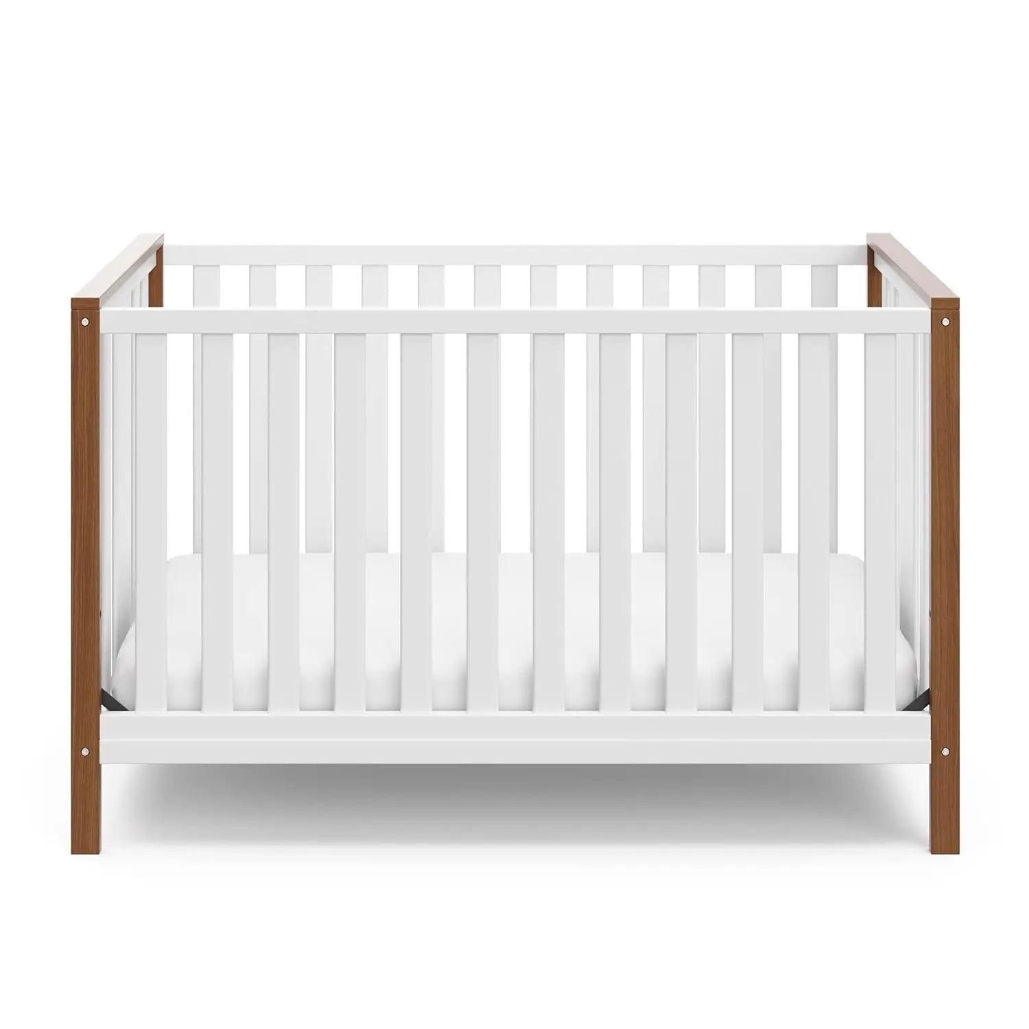 Premium 4-in-1 Convertible Baby Crib Toddler Daybed Full-Size Kids Bed
