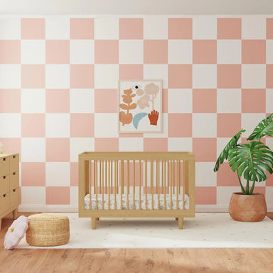 Versatile 3-in-1 Wooden Baby Crib: Easy Assembly, 4-Height Adjustable Mattress