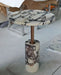 Tostone Modern Calacatta Viola Marble Side Table - Durable Living Room Accent