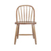 Solid Oak Armless Dining Side Chair - Scandinavian Modern Windsor Style